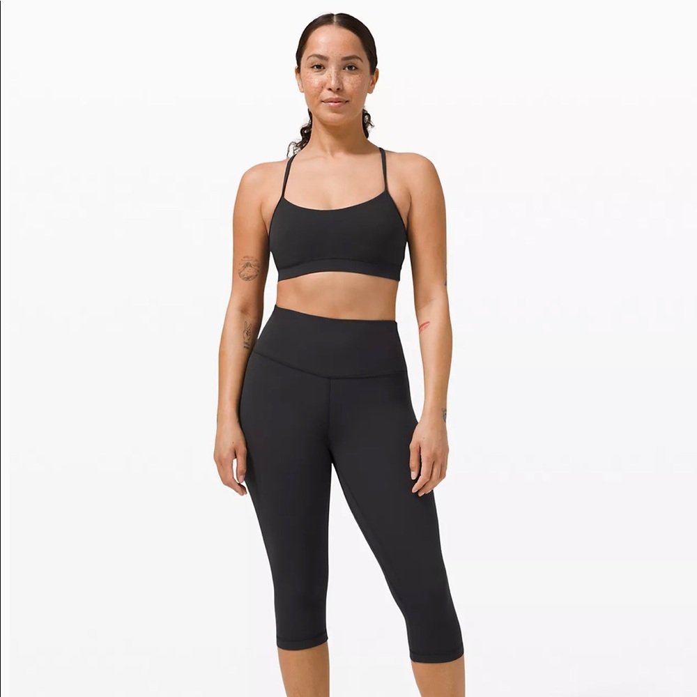 Lululemon cropped back leggings- size 4